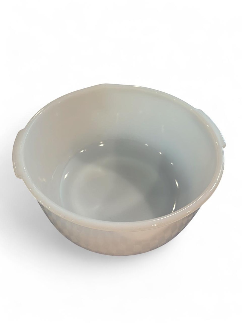Vintage 1950s Glasbake for Sunbeam Milk Glass Mixing Bowl